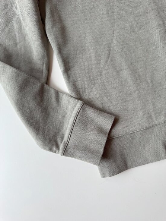 APC Worker Crew Neck Sage Green Cotton Terry Pocket Sweatshirt, Size XS - Picture 5 of 9